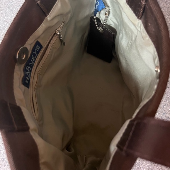 Vintage Harvey’s Seatbelt Bags Large Brown Handbag Rare.ECU includes hang tag. - Picture 3 of 4